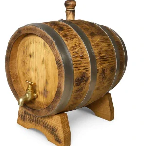 Dubový sud 3L "Extra Masiv" Tmavý (žíhaný ohněm)