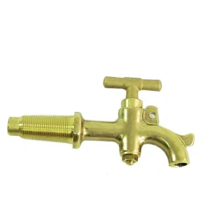 Kohout mosazný 27 mm – kuželový, uzamykatelný