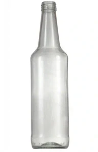 Skleněná láhev 0,5 l na lihoviny bez uzávěru