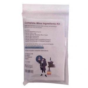 Vinný sada – výroba 25 l vína s kvasinkami Bayanus a enzymy